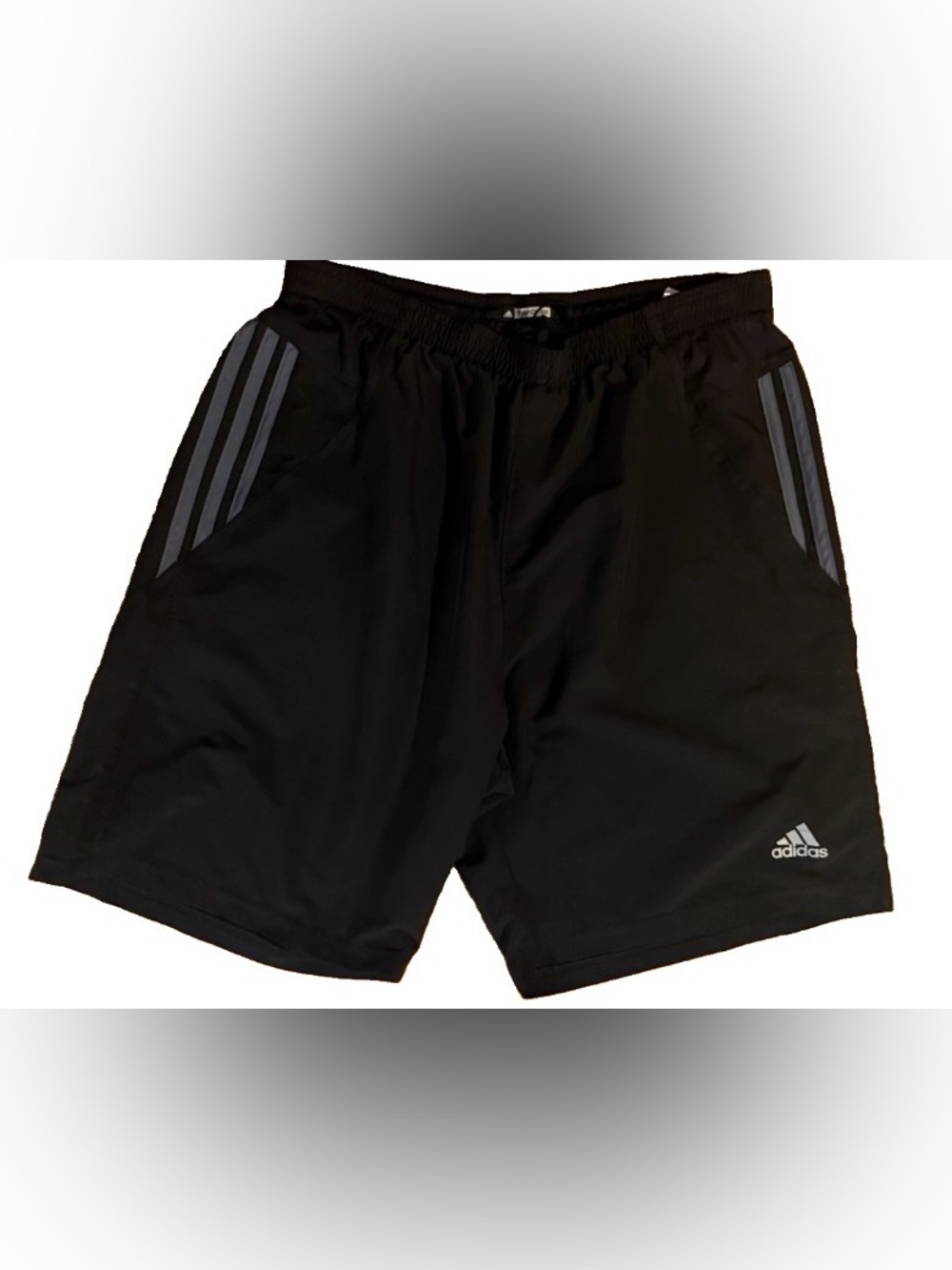 Adidas Mens Black Response Running Shorts Climacool 3 Stripe Size Large